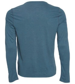 PrAna Men's Prospect Heights Graphic Long Sleeve Shirt Deep Stellar Stripe