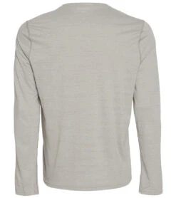 PrAna Men's Prospect Heights Graphic Long Sleeve Shirt Grey Stripe