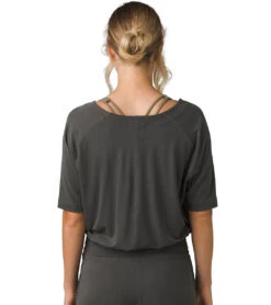 PrAna Narkanda Top Washed Black