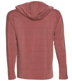 PrAna Men's Watchtower Long Sleeve Hoodie Maroon