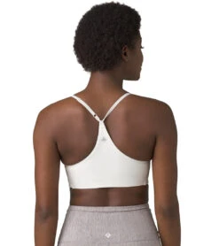 PrAna Epivine Yoga Sports Bra Soft White Heather