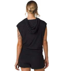 PrAna Anilio Short Sleeve Hoodie Black