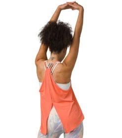 PrAna Epiquator Yoga Tank Hyper Coral