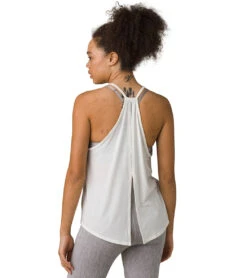 PrAna Epiquator Yoga Tank Soft White