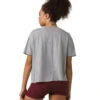 PrAna Organic Graphic Tee Heather Grey Jungle