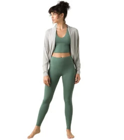 PrAna Foundation Shrug Light Grey Heather