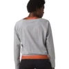 PrAna Organic Graphic Long Sleeve Heather Grey Line Work