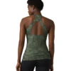 PrAna Locano Yoga Bra Tank Kale Wildflower