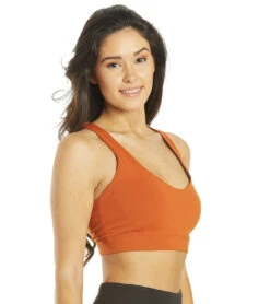 PrAna Yoga Sports Bra Gingerbread