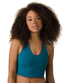 PrAna Momento Yoga Crop Top Red Berry