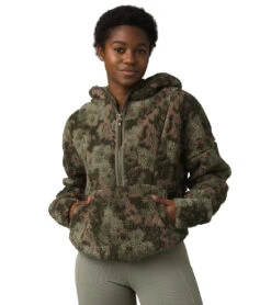 PrAna Polar Escape Half Zip Kale Wildflower
