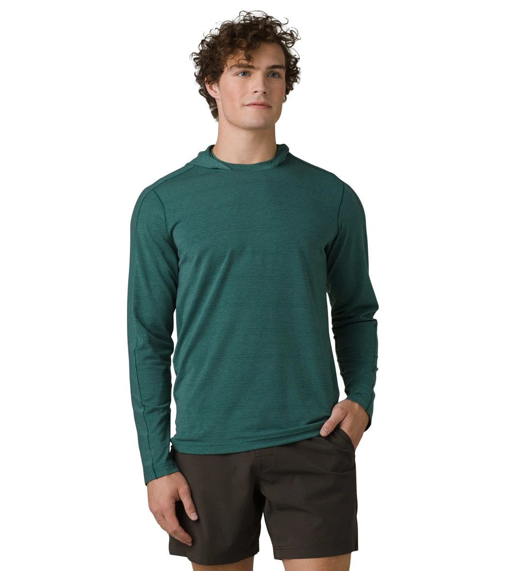 PrAna Watchtower Long Sleeve Hoodie Deep Pine - Image 4