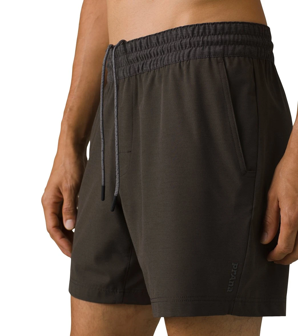 PrAna Men's Slope Short Black Olive Heather - Image 2