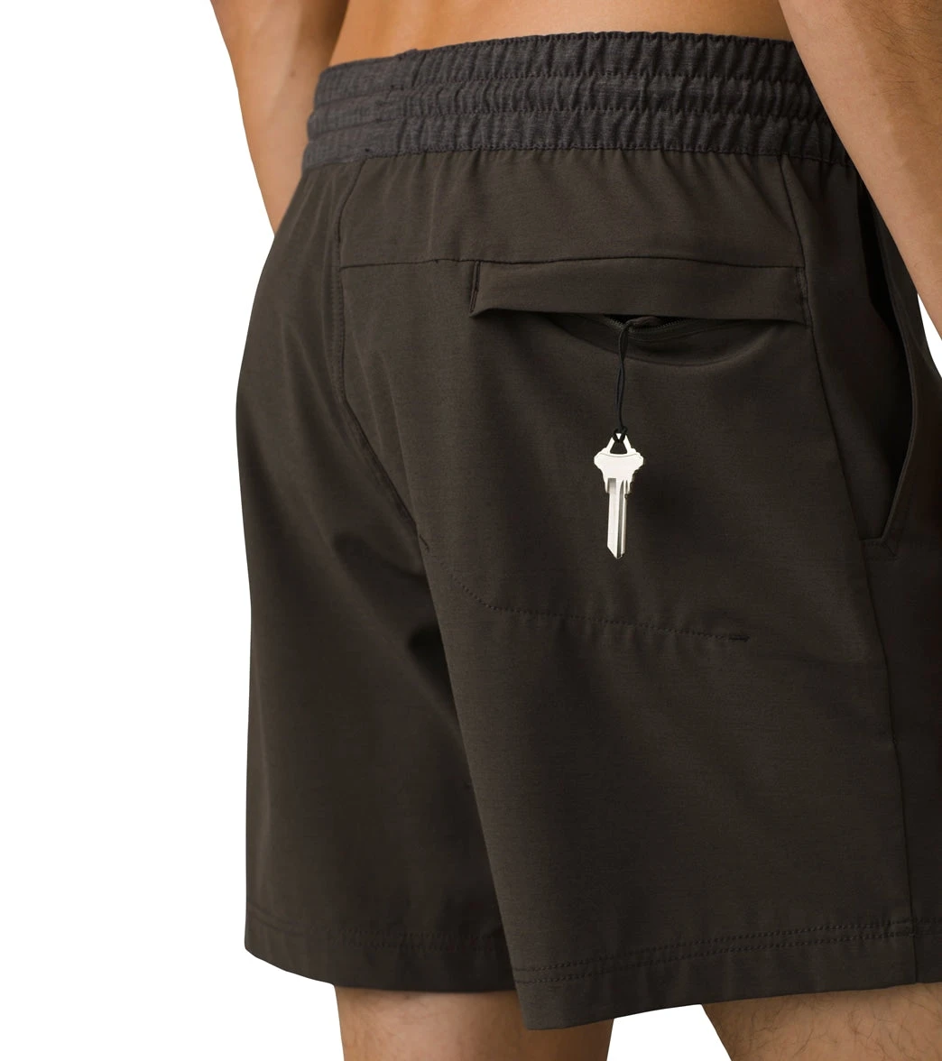 PrAna Men's Slope Short Black Olive Heather - Image 3