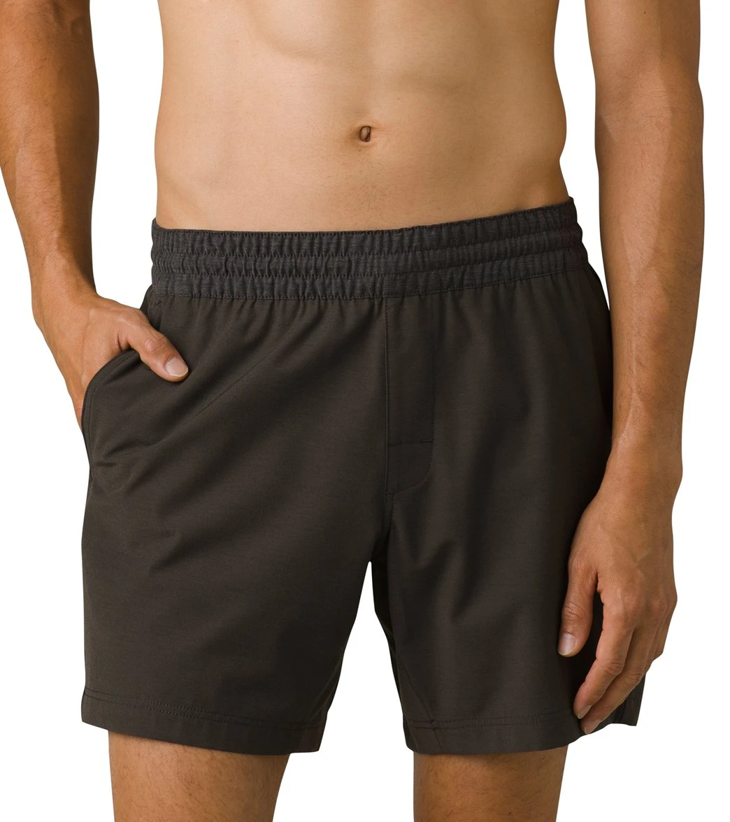 PrAna Men's Slope Short Black Olive Heather - Image 5