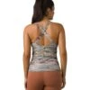PrAna Layna Bra Tank Multi Striations