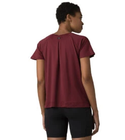 PrAna Alpenglow Short Sleeve Maroon